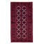 Tapis unique rouge de style années 1990 de 3 pi 1 po x 5 pi 7 po