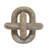 6X6x6" Decorative Marble Chain Sculpture, Cream-1930867357