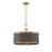 5 - Light Antique Brass Shaded Pendant