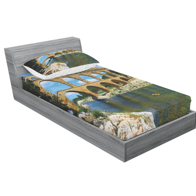 Microfiber Sheet Set, Twin Sheet Set with Fitted Sheet