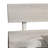 Cuzzy Platform Bed With Panel Headboard, Low Profile White Wood-115686027