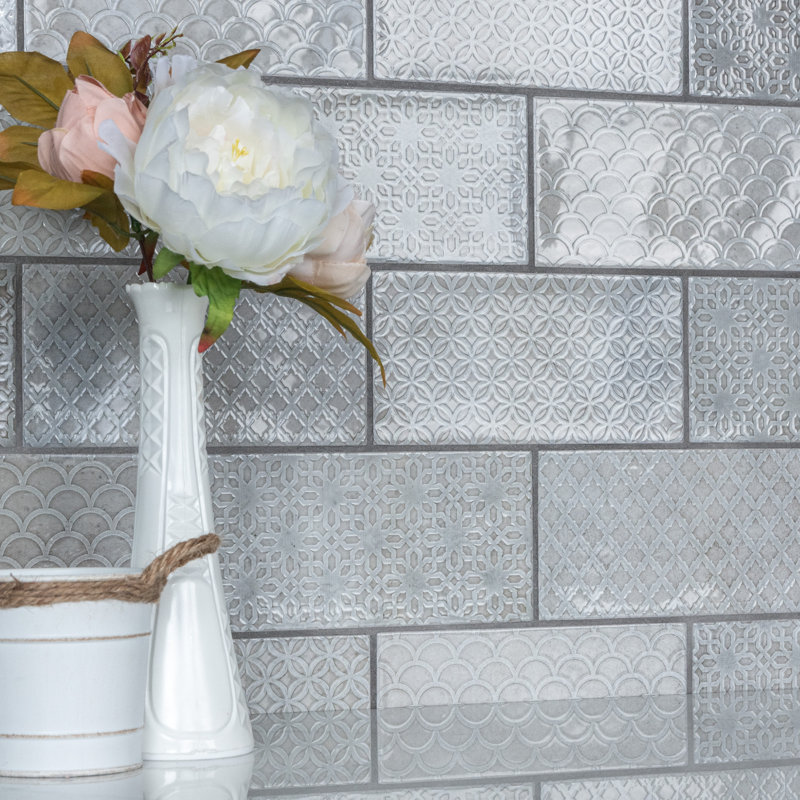 Camden 8" x 4" Ceramic Patterned Subway Tile