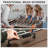 RayChee 58'' Foosball Table, Competition Soccer Table Game with 2 Balls, Leg Levelers and Telescopic Rods-96330467