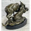 Sculpture de lion et de cerf Brewen