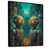 Black Floater Framed