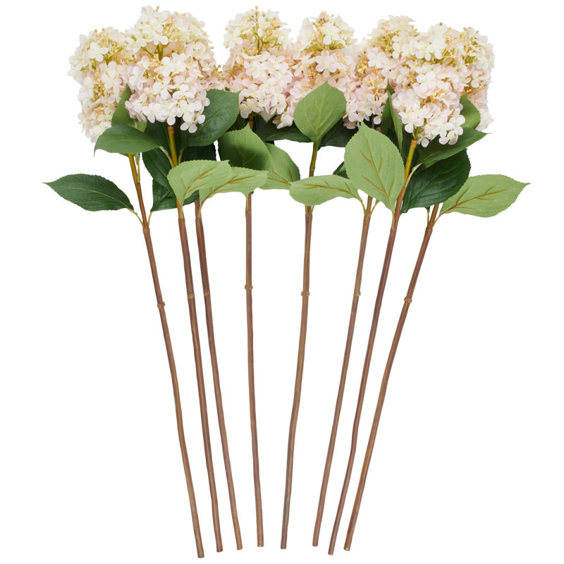 Tige de fleur artificielle Cole et Grey, H 34,5 po x l 14 po x P 13 po, Rose