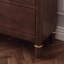 Buffet en bois massif noisette + verre