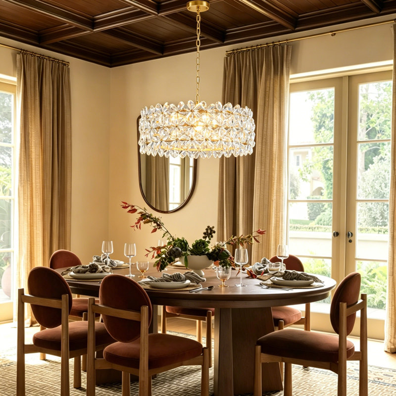 Lustres en cristal à 3 lumières Alissya