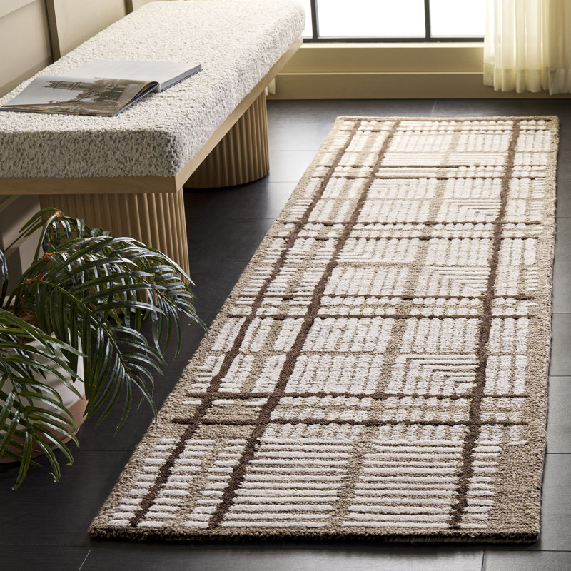 Laine touffetée à la main Harvest; Tapis d'intérieur en coton, Rectangle 9' x 12'