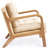 Cloud Comfort Cushion with Wooden Armrest Accent Chair-878953880