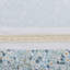Literie en seersucker double avec coussins décoratifs - en édredon jaune et bleu imprimé floral de style blanc-116011887-116011885