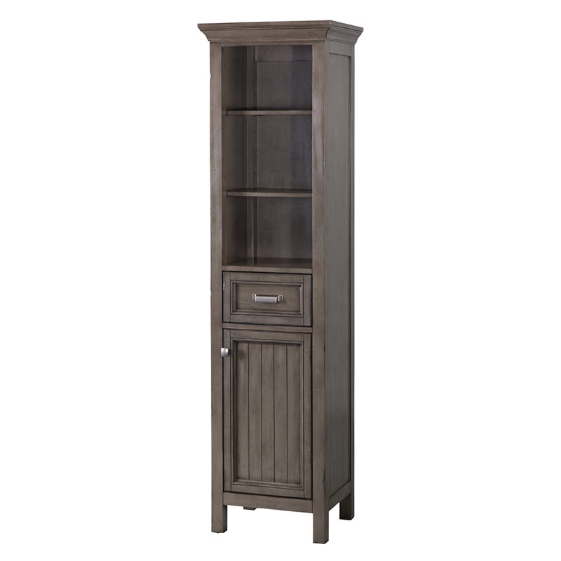 Nardi Linen Cabinet, Distressed Gray