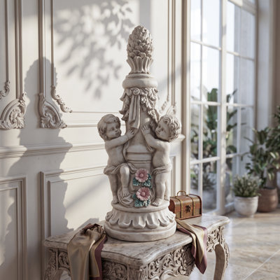 Statues d'escalade pour enfants sur le thème du jardin — statues de garçon et de fille en oxyde de magnésium — convenant aux jardins extérieurs et aux décorations intérieures.