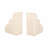 Madeleine Set Of Two 5" Tan Travertine Cloud Bookends
