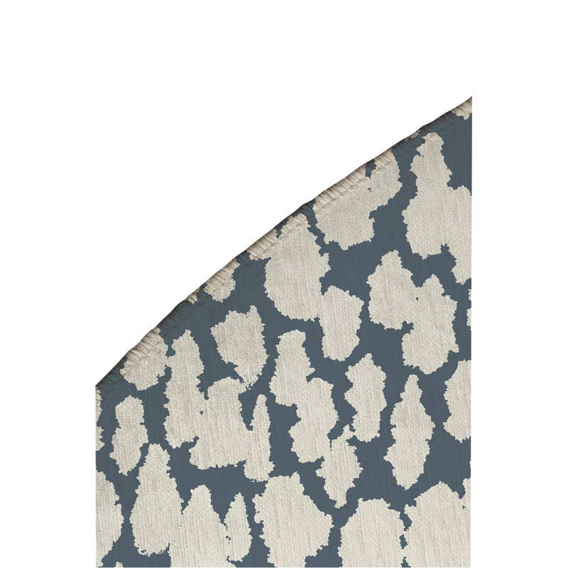 Animal Splat Non-Slip Outdoor Rug, Round 5'