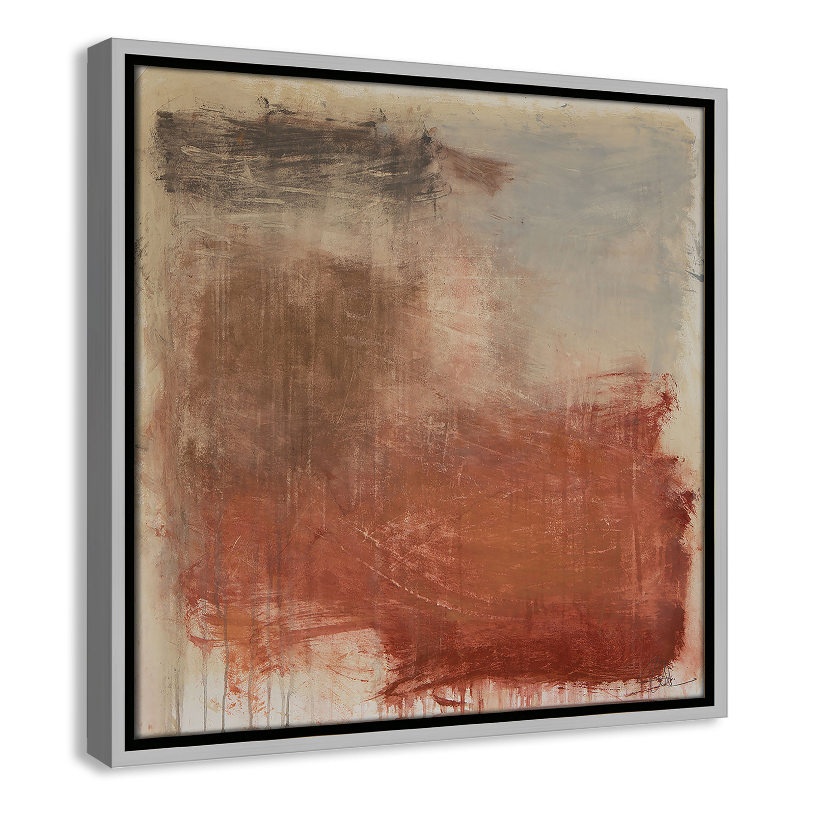 Colin "Autumn Over The Riviera" Print, 17.5" H x 17.5" W, Silver