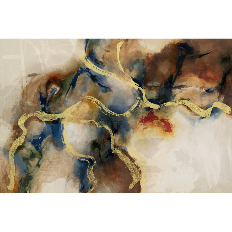 Submerge by Sisa Jasper - Painting, Wrapped Canvas, 61 cm H x 91 cm W