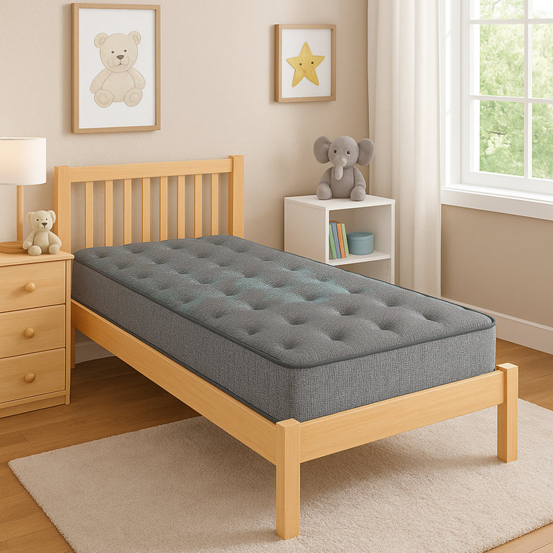 Matelas simple TG 9 po à 2 côtés à base de mousse, confort moyen, pour un confort accru, deux extra longs, fermeté équilibrée
