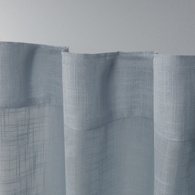 Paire de rideaux semi-transparents Leon, l 54 po x L 84 po, Bleu Melrose