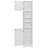 Multi-Functional Corner Cabinet Tall Bathroom Storage Cabinet With Two Doors And Adjustable Shelves, Open Shelf-103547636