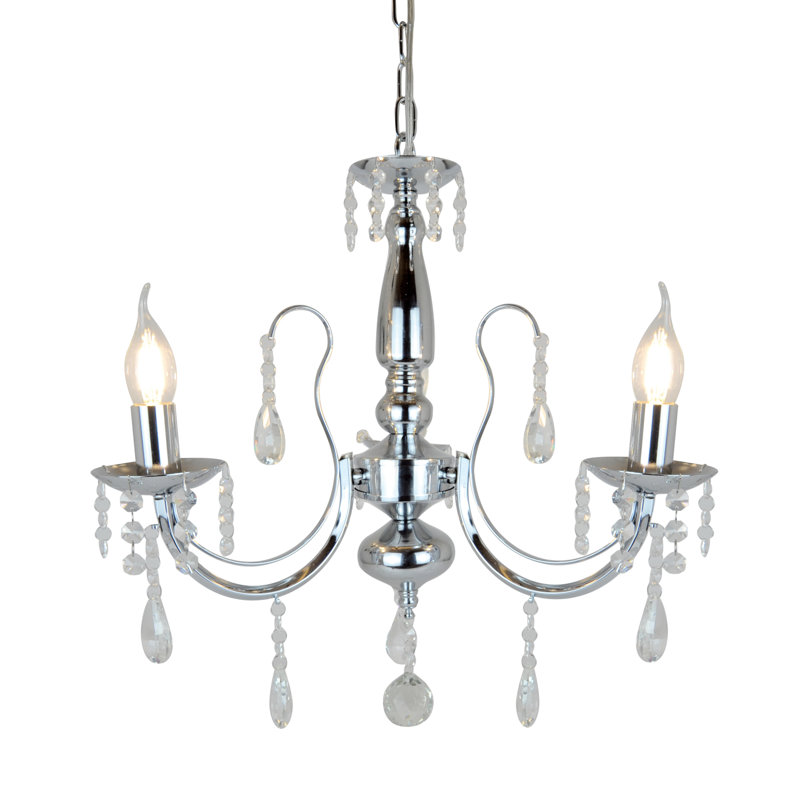 Antonio 3 - Light Candle Style Chandelier