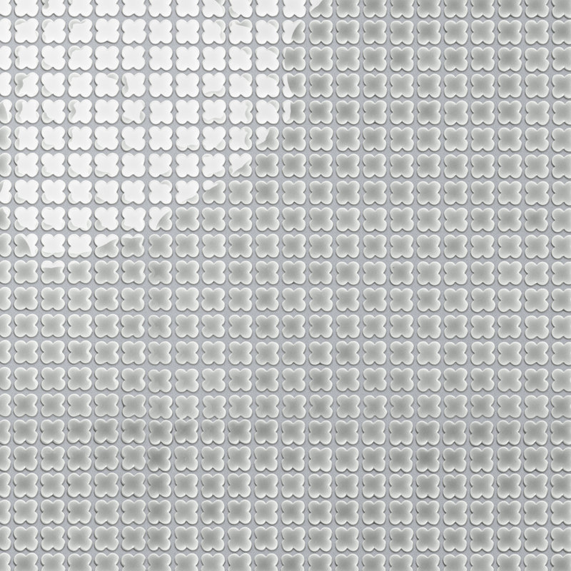 Fioretti 12 in. x 12 in. Porcelain Mosaic Tile, Gray