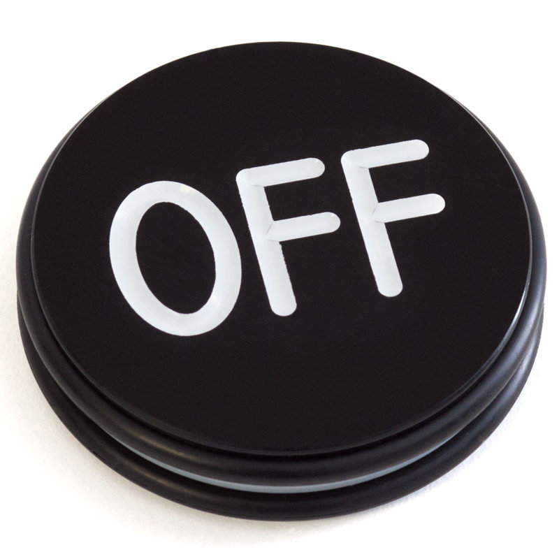 3-Inch Double-Sided Acrylic Craps ON/OFF Puck