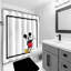 Mickey Mouse shower curtain with a classic icon