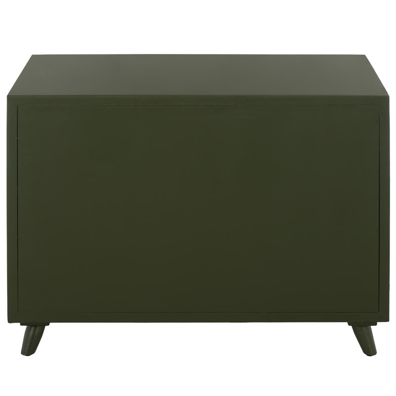 Damanpreet 3 Drawer Bachelor's Chest, Dark Green