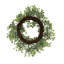 Couronne de table en eucalyptus de printemps de 14 po National Tree Company, couronne de verdure artificielle avec base de branche tissée, décor saisonnier intérieur ou extérieur couvert