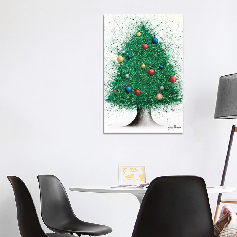 Christmas Tree by Ashvin Harrison - Print on Canvas, 101.6 cm H x 66.04 cm W x 1.91 cm D, Wrapped Canvas