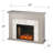 Torlington Marble Tiled Criss Cross Fireplace
