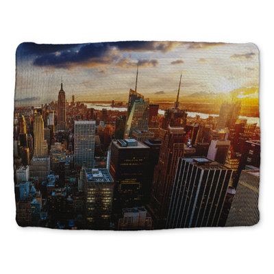 City of New York by Dawn Blue Braided Placemat - Home Decor