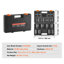 Impact Sockets Set 8pcs 6-Point 2.5 cm Drive Bit Ratchet Tool Kit Case