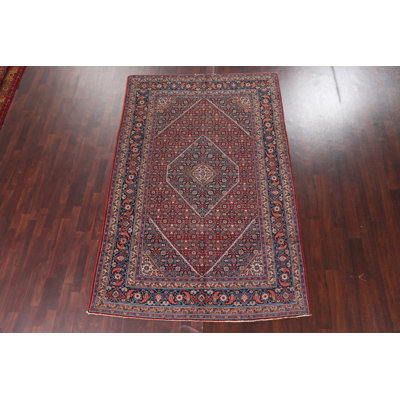 Arooj One-of-a-Kind 6'3" X 9'7" Wool Area Rug in Red