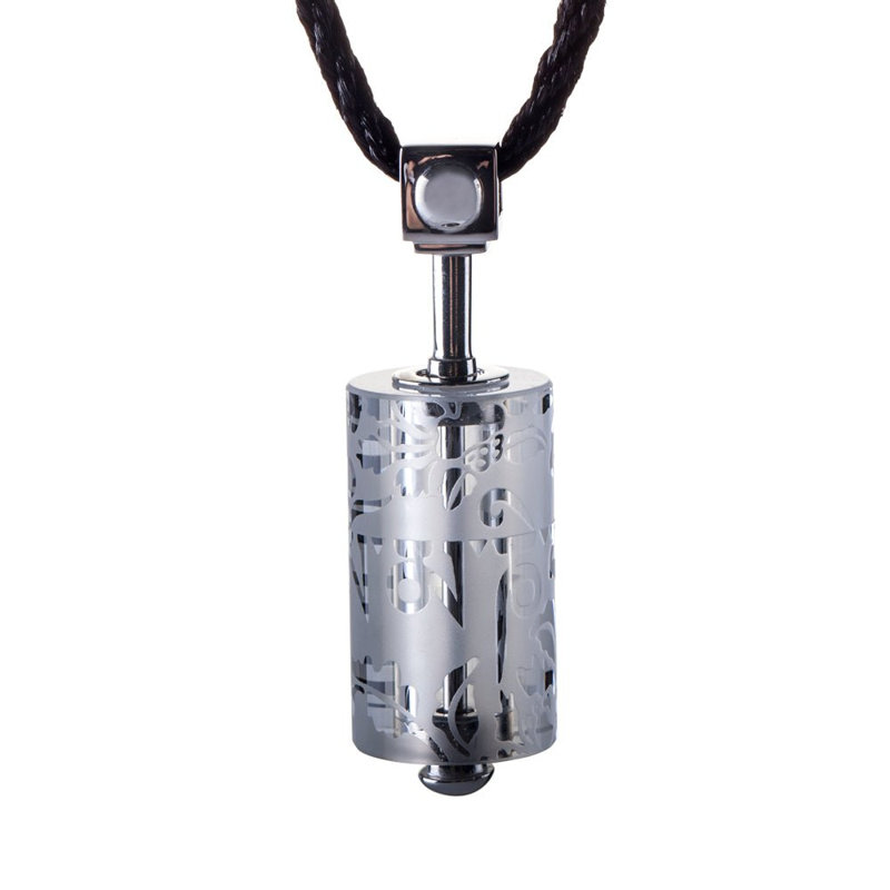 Crystal Necklace, Pendant, LIULI Prayer Wheel | Eternal Cycle of Compassion