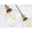 Hervey 3-Light 21.5'' Antique Black and Gold Sphere Pendant