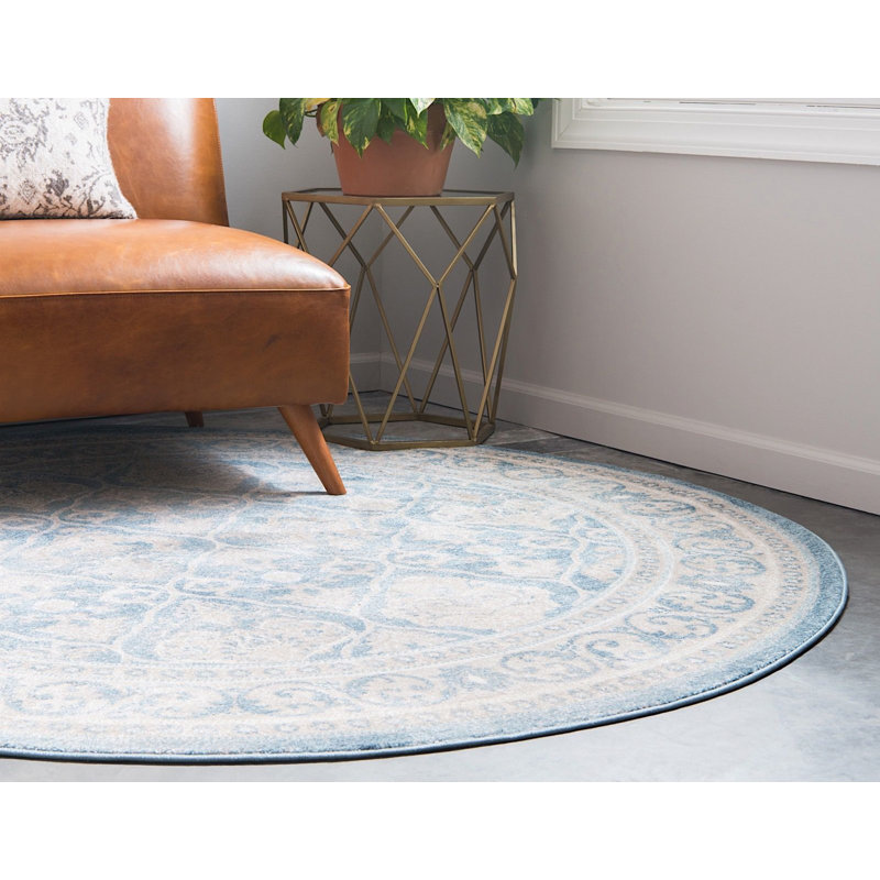 Linz Oriental Indoor Rug, Round 4'