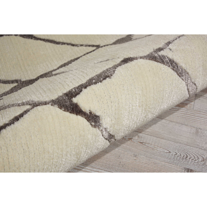 Eddison Viscose Geometric Indoor Rug, Rectangle 7'9" x 9'9"