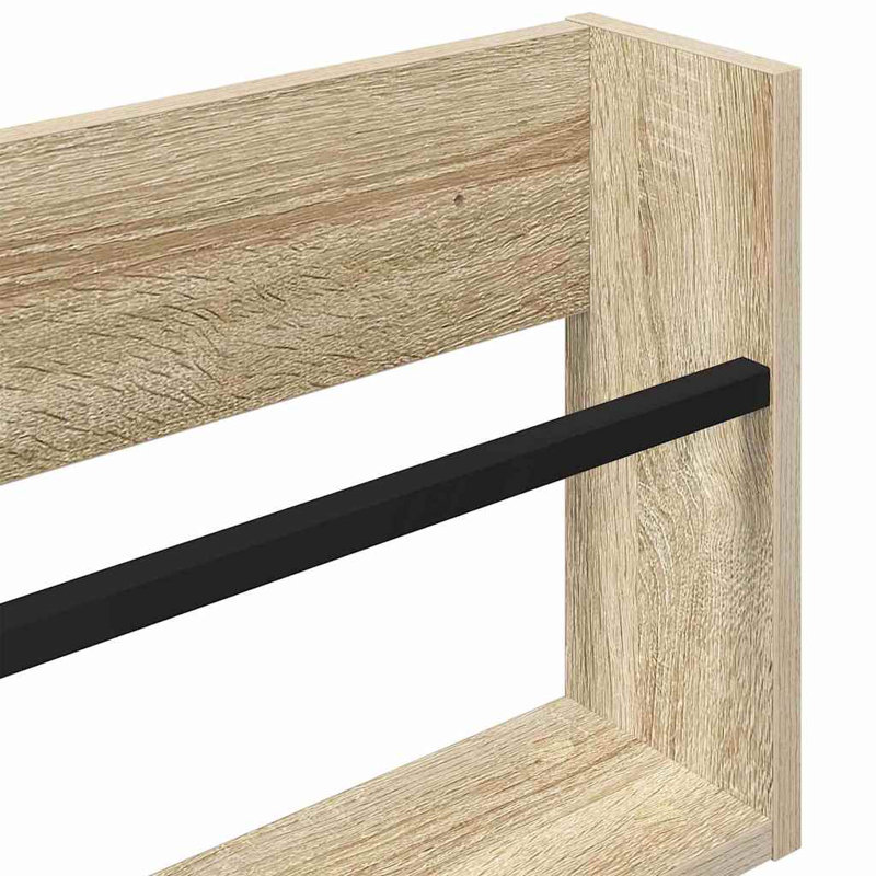 Wood Magazine Rack, Beige