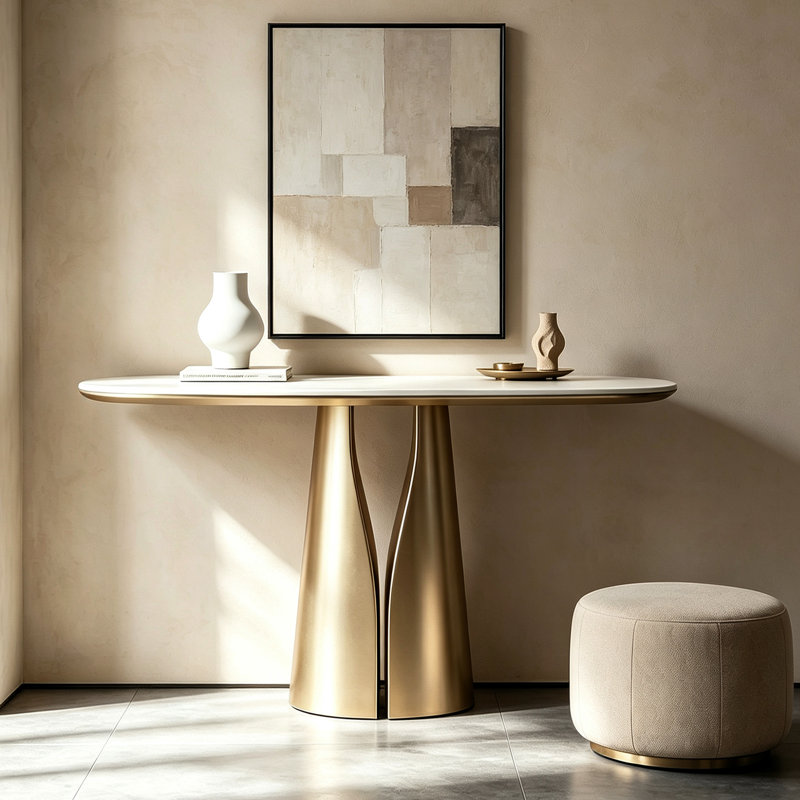 Console Italian Luxury, H 33,5 po x l 39,4 po x P 13,8 po