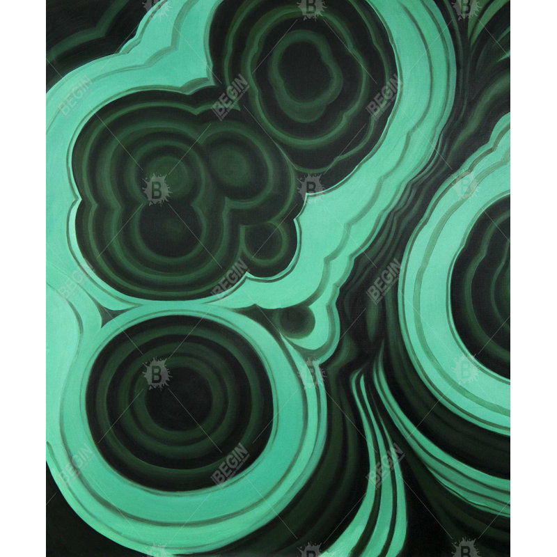 Pierre Malachite - Toile de bureau verte pour la décoration intérieure