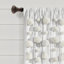 Panneau de rideau simple semi-diaphane en lin texturé Lho Decor Boho Pom Pom-88659911-97653635