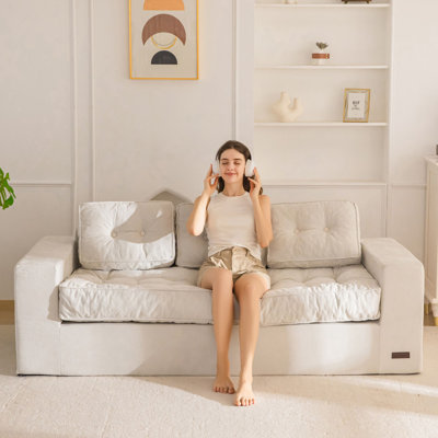 Bean Bag sofa,Giant Cozy Floor Sofa Bed Loveseat