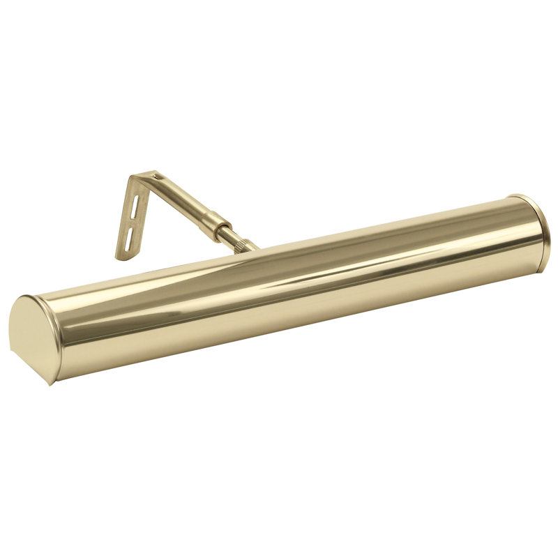 Applique murale à fixation murale 1 lumière Ola, H 3,5 po x l 14 po x P 7 po, Laiton poli