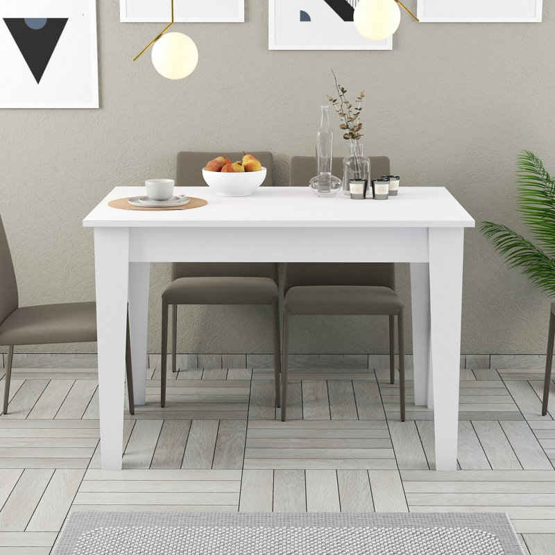 Table de cuisine, Blanc, Blanc