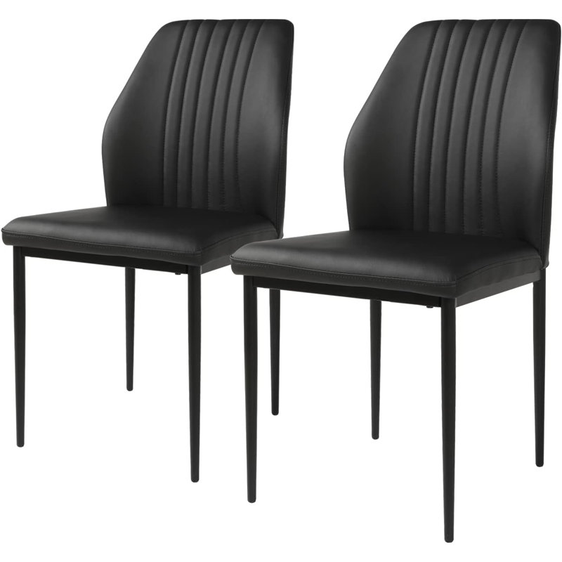 Chaise de salle à manger Gilfillan, Noir, 2