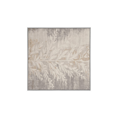 Machine Washable Gray Area Rug