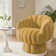 Upholstered Swivel Accent Chair Barrel Chair With Pillow (Set of 2)