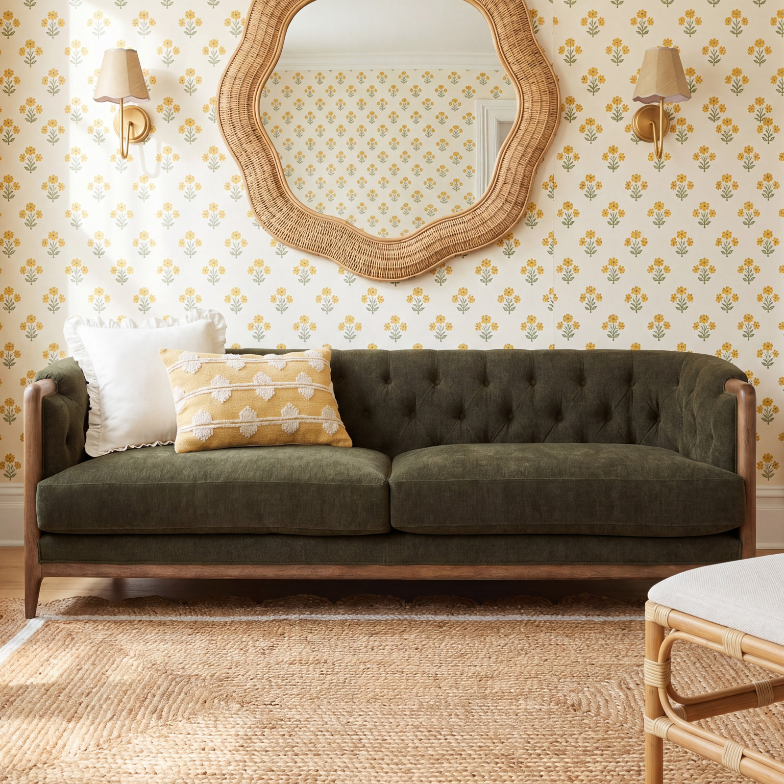 Colten Sofa, 29.75" H x 91" W x 36" D, Alcala Wheat